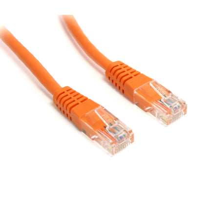 StarTech.com 15 ft Cat5e Patch Cable with Molded RJ45 Connectors - Orange - Cat5e Ethernet Patch Cable - 15ft UTP Cat 5e Patch Cord (M45PATCH15OR)