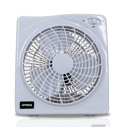 Optimus F-1022 10  Electric Fan, White