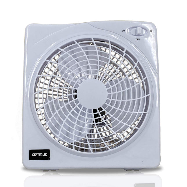 Optimus F-1022 10  Electric Fan, White