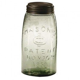 1 X Mason Fruit Jar - Quart Quart