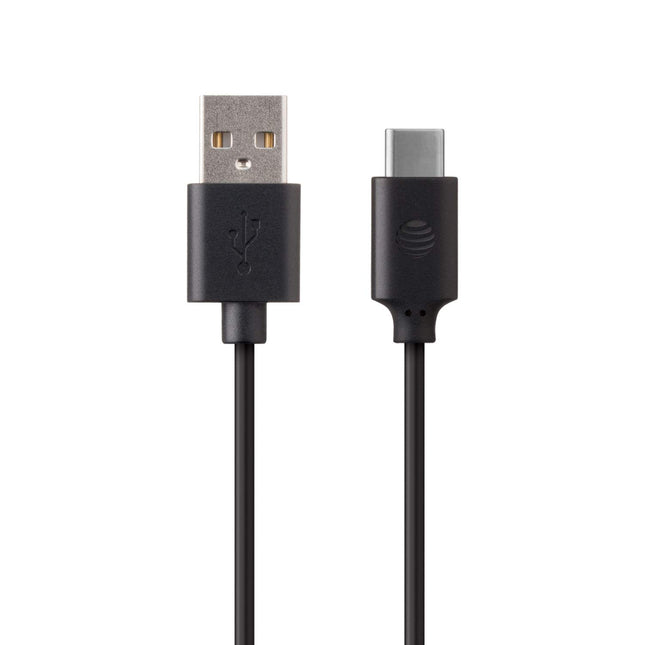 AT&T CS01-BLK Charge & Sync USB to USB-C Cable (3.3ft)