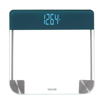 Taylor Precision Products 5283752 Clear Glass Bath Scale with Magic Display, 440-Lb. Capacity