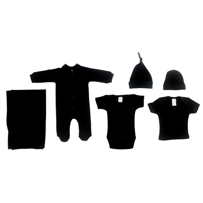 Black 6 Piece Layette Set LS_0071