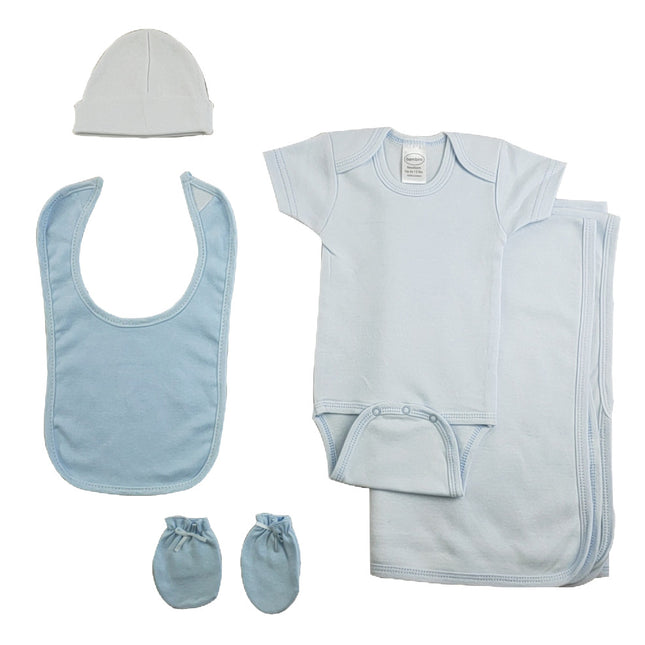 Boys 5 Piece Blue Layette Set CS_0188