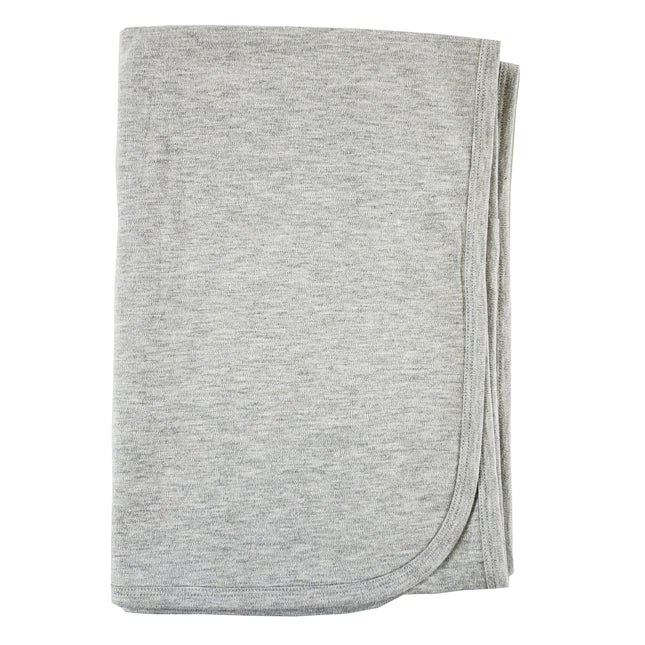 Heather Grey Cotton Receiving Blanket 3200G