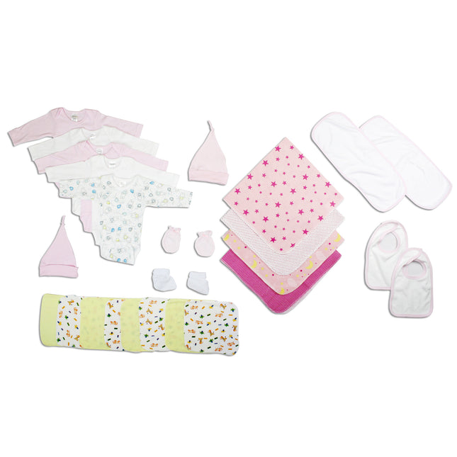 Newborn Baby Girls 25 Pc Layette Baby Shower Gift Set LS_0073