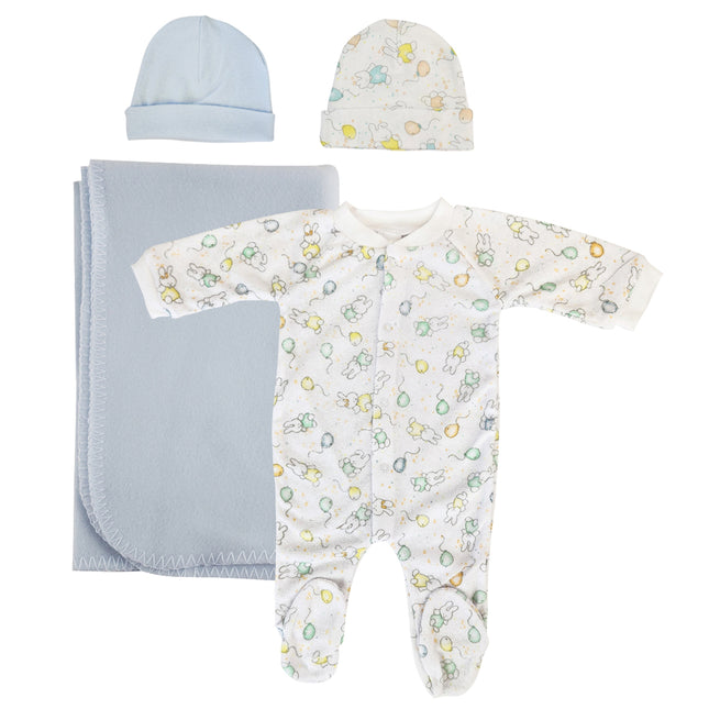 Boy Newborn Baby 4 Pc Layette Sets NC_0948