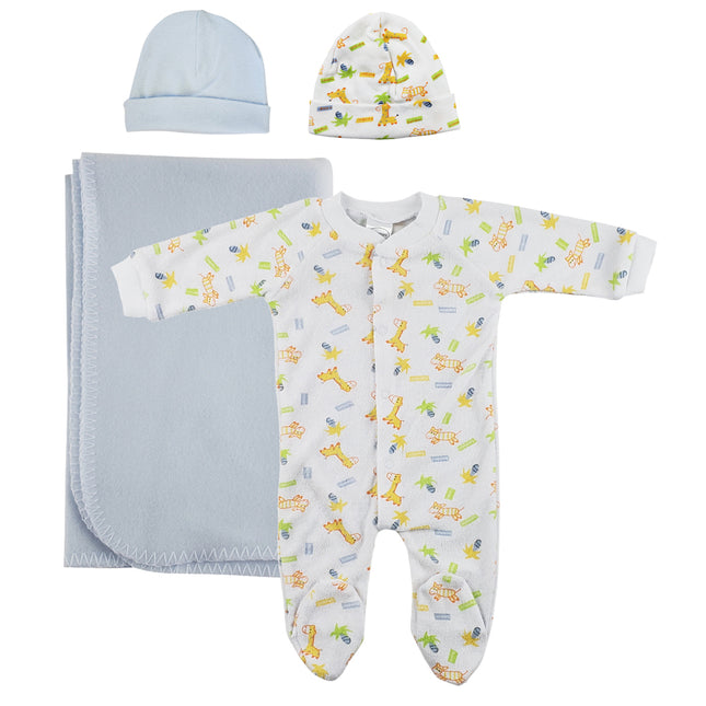 Boy Newborn Baby 4 Pc Layette Sets NC_0952