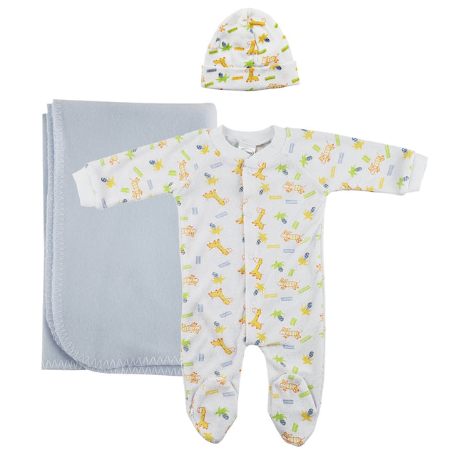 Boy Newborn Baby 3 Pc Layette Sets NC_0951