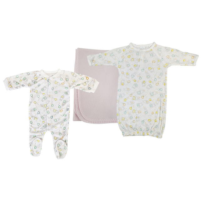 Girls Newborn Baby 3 Pc Layette Sets NC_0957
