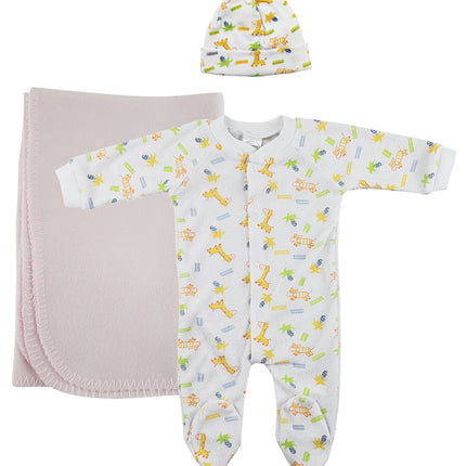 Girls Newborn Baby 3 Pc Layette Sets NC_0959