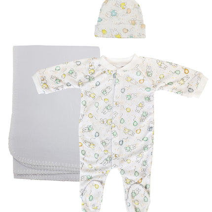 Girls Newborn Baby 3 Pc Layette Sets NC_0963
