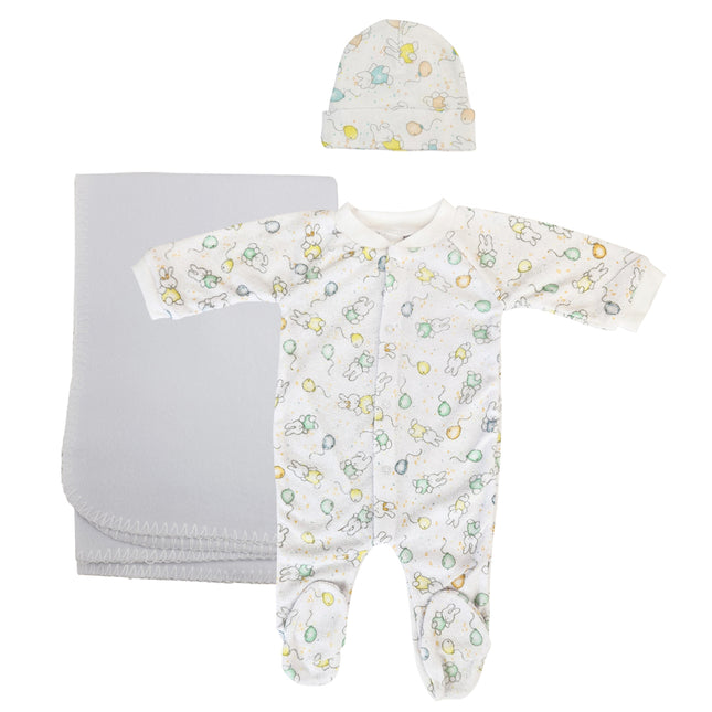 Girls Newborn Baby 3 Pc Layette Sets NC_0963