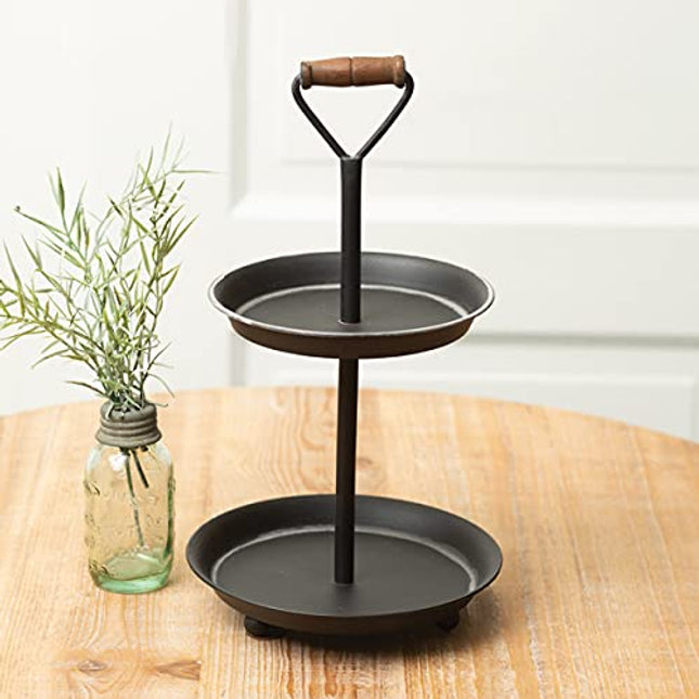 CTW Home Collection 370276 Two-Tier Mini Display - Black