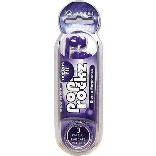 Supersonic IQ106PU In-Ear Earbuds, Purple