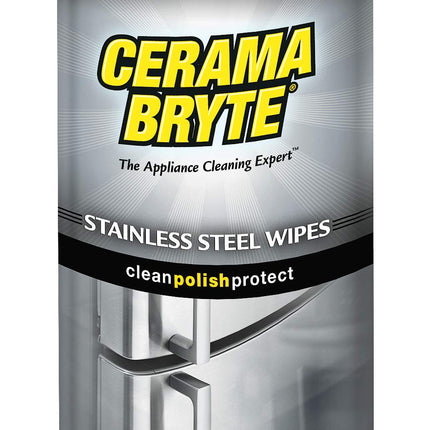 Cerama Bryte Stainless Steel Cleaning Polish - 35 Wipes