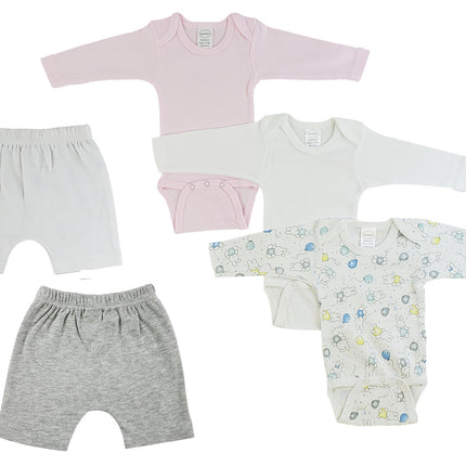 Infant Girls Long Sleeve Onezies and Shorts CS_0339