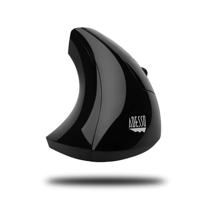 Adesso iMouse E10 - Vertical Ergonomic Optical 6-Button 2.4 GHz RF Wireless Mouse - Right Hand Orientation