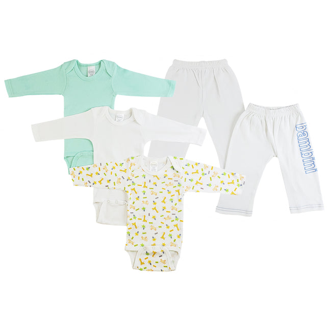 Infant Boys Long Sleeve Onezies and Track Sweatpants CS_0438