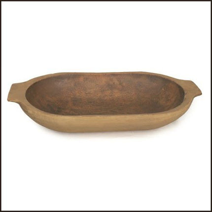 Decorative Treen Oval Trencher Bowl