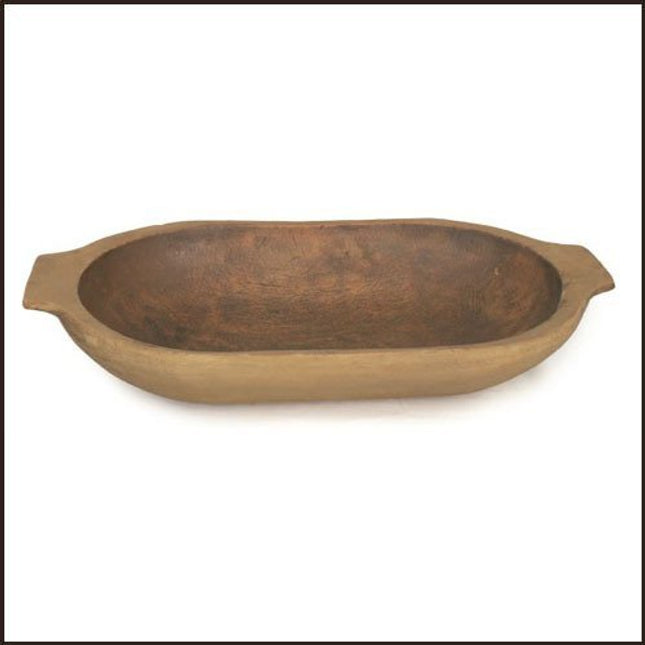 Decorative Treen Oval Trencher Bowl
