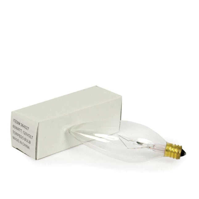 CTW Home 364027 60 Watt Torpedo Light Bulb - Box of 25
