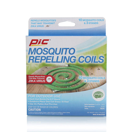 Pic Mosquito Repellent Coils (Box of 10 Coils), Package May Vary