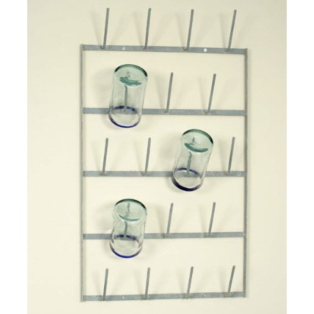CTW Home Collection Wine Bottle Dryer Wall Rack - Barn Roof (1)