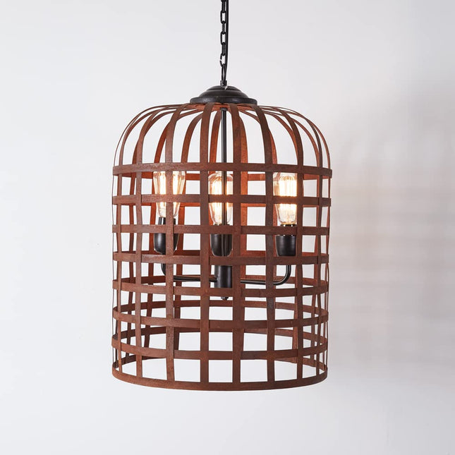 CTW 370772 Three-Light Rustic Pendant Light, 23-inch Height