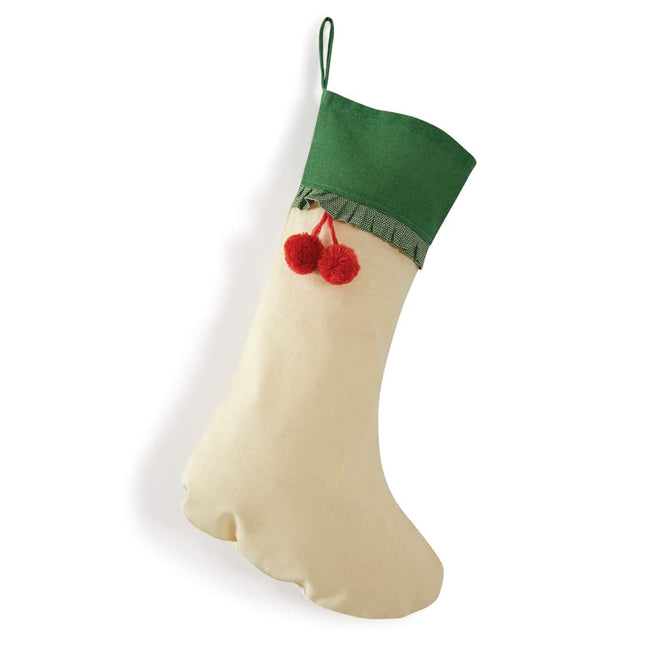 Colonial Tin Works Traditional Holiday Stocking, 20-inch Height, Cotton