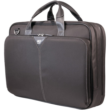 Mobile Edge Black Premium Nylon Laptop Briefcase 16 Inch PC and 17 Inch Compatible with Macbook, for Men, Women, Business, Students MEBCNP1