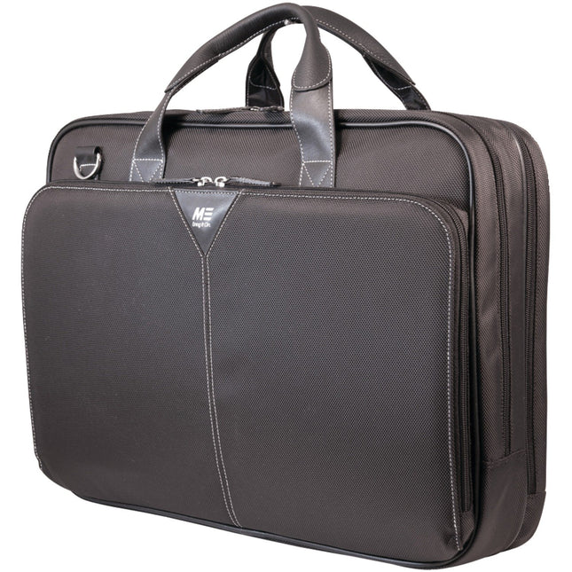 Mobile Edge Black Premium Nylon Laptop Briefcase 16 Inch PC and 17 Inch Compatible with Macbook, for Men, Women, Business, Students MEBCNP1