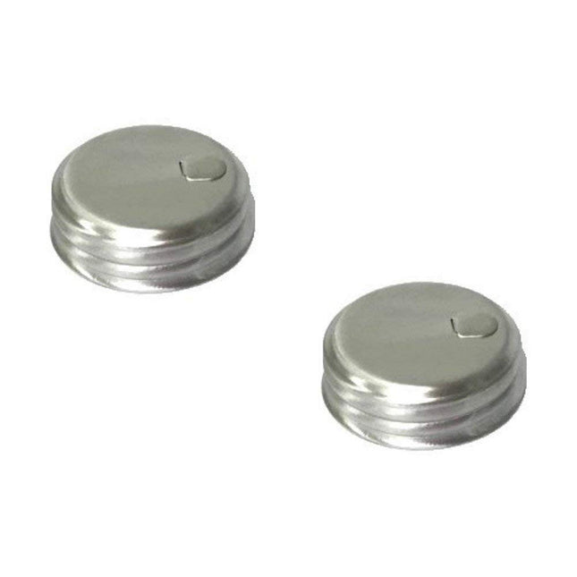 SIMPLY HOMEADE Mason Jar Sugar/Salt/Spice Dispenser Lid Kitchen Supplies, 2 3/4  diameter 1 1/4  tall, Silver