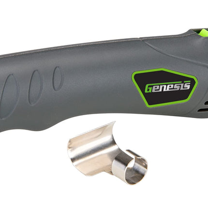 Genesis Compact Corded Electric 350W Heat Gun 662F with Curved Reflector Nozzle and 6ft. Power Cord for Crafts, Embossing, Paint Stripping, Shrink Wrap, and Heat Shrink Tube (GHG350)
