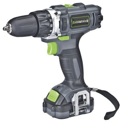 Genesis GLCD122P 12-Volt Cordless Li-Ion 2-Speed Drill/Driver