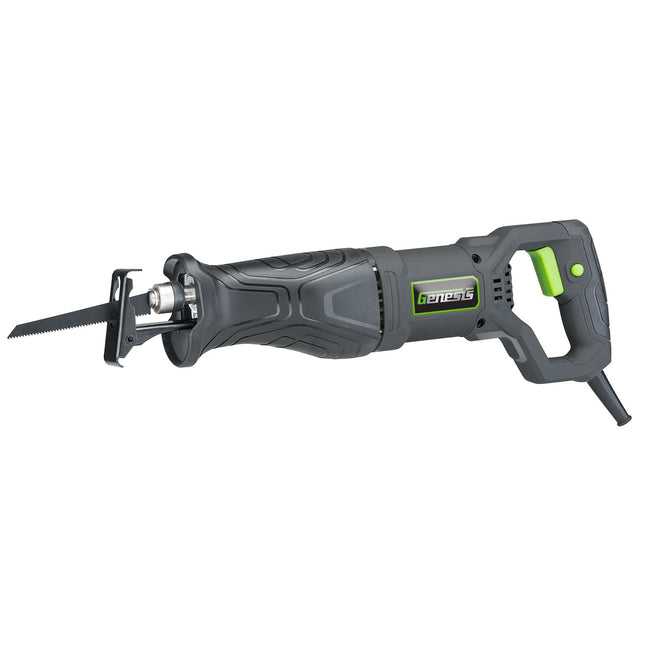 Genesis GRS750 7.5-Amp Variable-Speed Reciprocating Saw with Adjustable Pivoting Front Shoe, Wood and Metal Cutting Blades and 2 Year Warranty