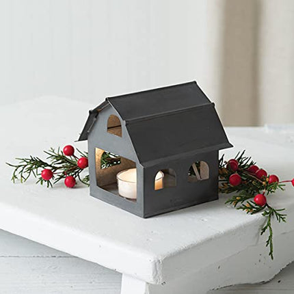 CTW Collection 460334 Galvanized Barn Christmas Luminary
