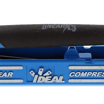 IDEAL INDUSTRIES INC. 33-632 LinearX3 Coax Compression Tool, Compression Tool for F/BNC/RCA connectors, w/ [4] RTQ XR RG-6/6 Quad F Connectors