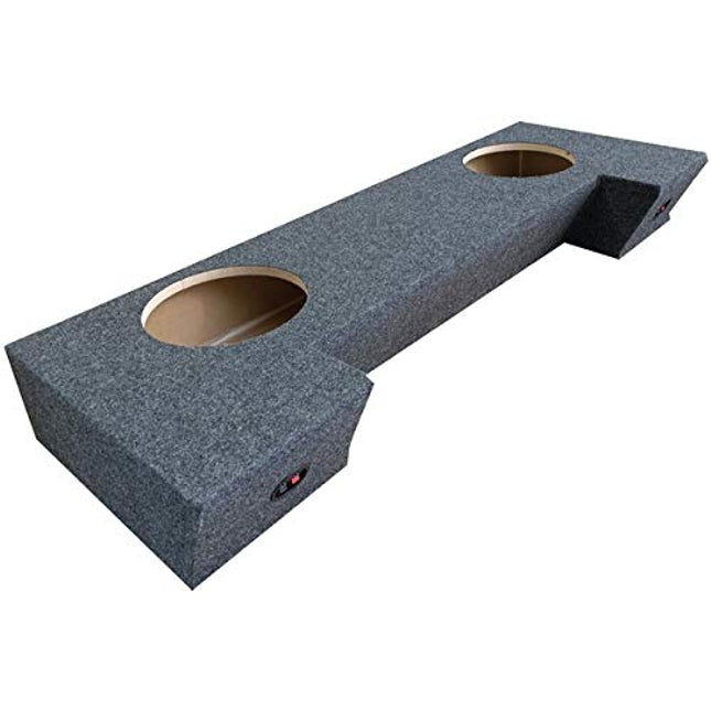 Atrend A202-12CP19 Dual Sealed Carpeted Enclosure for Dodge Ram Quad Cab 2019 and Up (12 Inch), Black