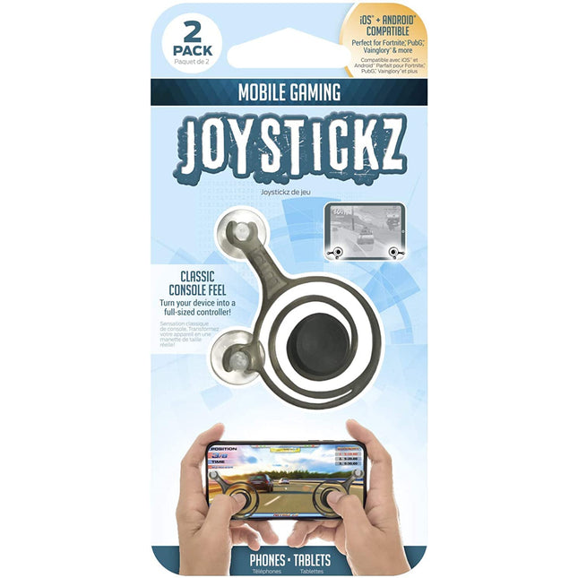 ReTrack 2 Pack Mobile Gaming Joystick for FPS, RPG, MOBA and Console Port Compatible, Designed to Work with All Smartphones (ETZJOY2PK)