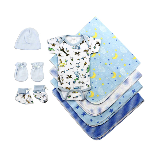 Newborn Baby Boys 8 Pc Layette Baby Shower Gift Set LS_0076