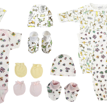 Newborn Baby Girl 10 Pc Layette Sets NC_0616