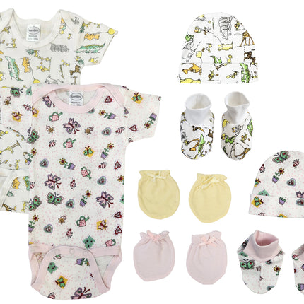 Newborn Baby Girl 8 Pc Layette Sets NC_0608