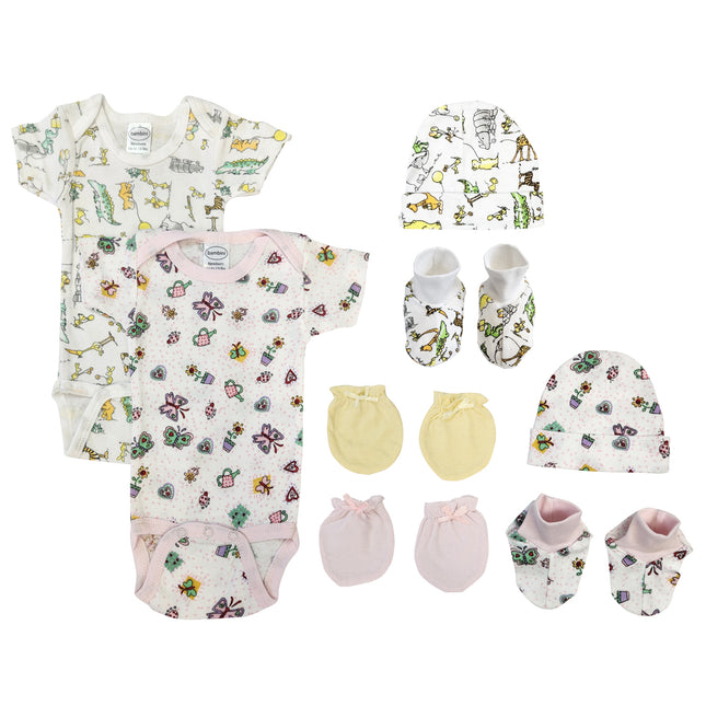 Newborn Baby Girl 8 Pc Layette Sets NC_0608
