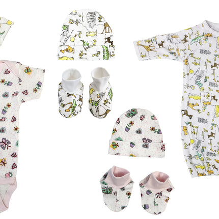 Newborn Baby Girl 7 Pc Layette Sets NC_0609