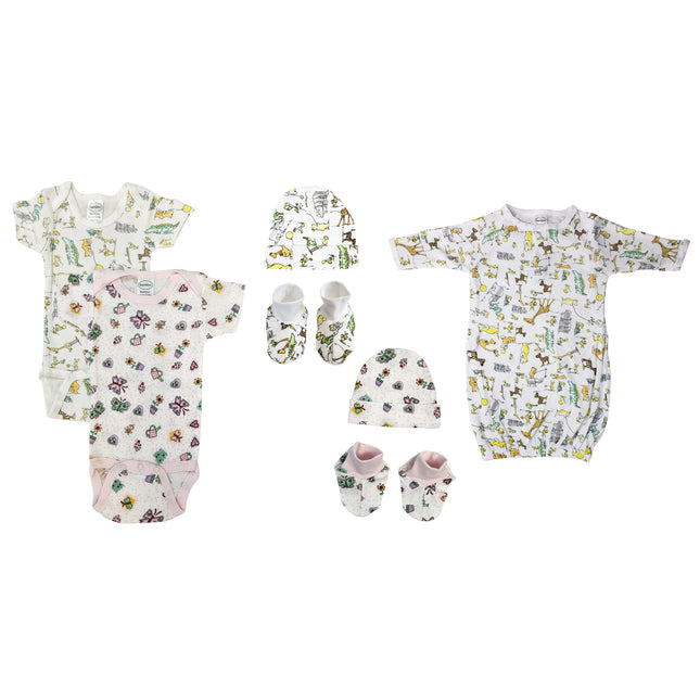 Newborn Baby Girl 7 Pc Layette Sets NC_0609