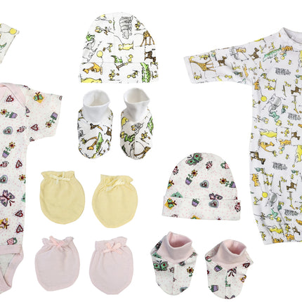 Newborn Baby Girl 9 Pc Layette Sets NC_0610