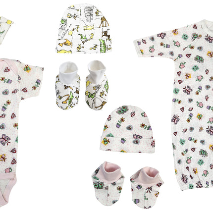 Newborn Baby Girl 7 Pc Layette Sets NC_0611