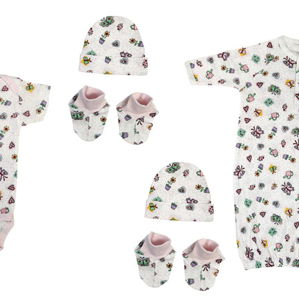 Newborn Baby Girl 7 Pc Layette Sets NC_0619