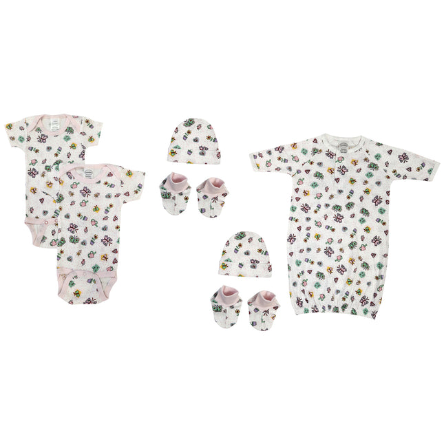 Newborn Baby Girl 7 Pc Layette Sets NC_0619
